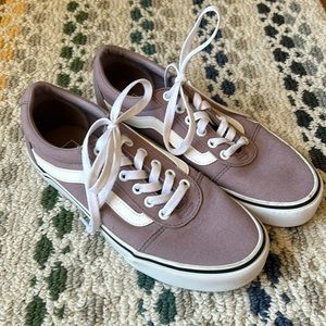 Vans Women Purple & White Sneakers - Never Worn!